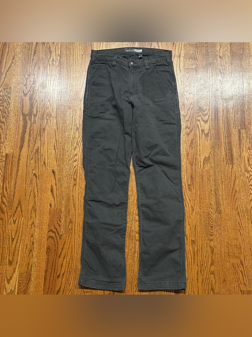 Carhartt Rugged Flex Relaxed Fit Canvas Work Pant Grey 31x34 BN2291 / 102291-306
